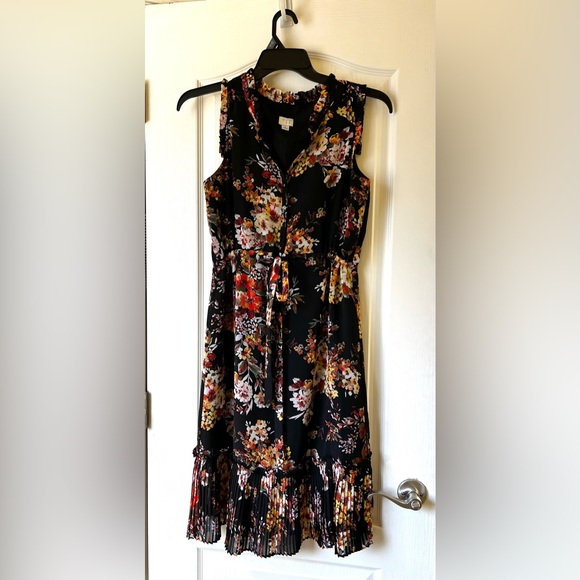 A New Day S Floral Sleeveless Dress - Picture 1 of 6